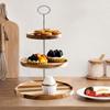 Dessert Display Stands 3-Tier Fruit Candy Display Plate Dessert Stands For Party Oval Tiered Cupcake Stand Cake Display Stand