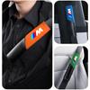 BBKS3 2pc Leather Car Seat Belt Shoulder Cover Safety Protective Pad For BMW M F10 F20 E83 E90 E92 E93 X1X5 X6 F30 G03 E43 E53 E63 E84