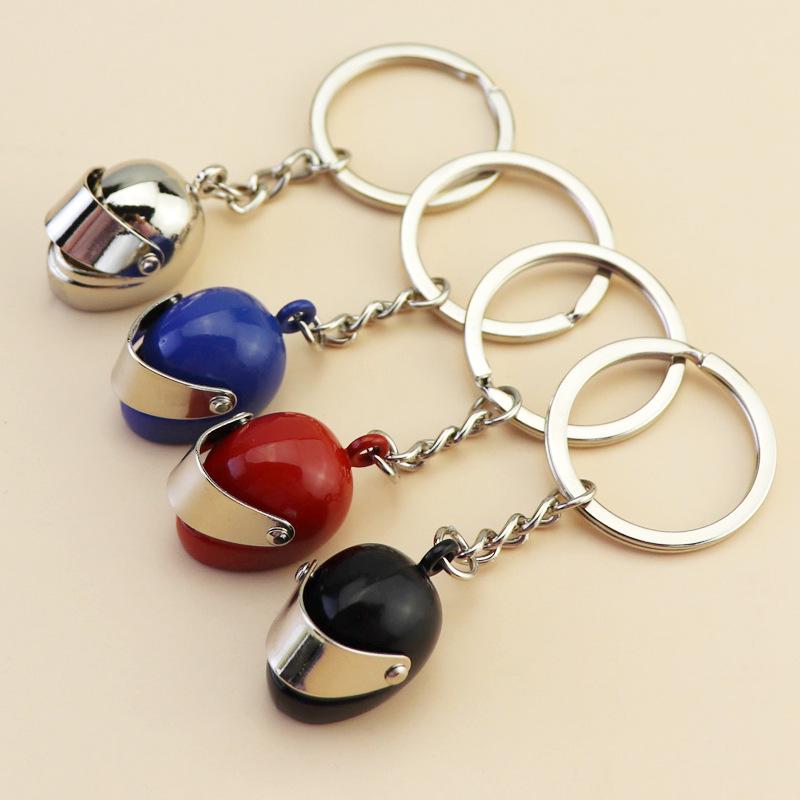 Custom Safety Keychain: Construction & Fire Helmet with Extinguisher