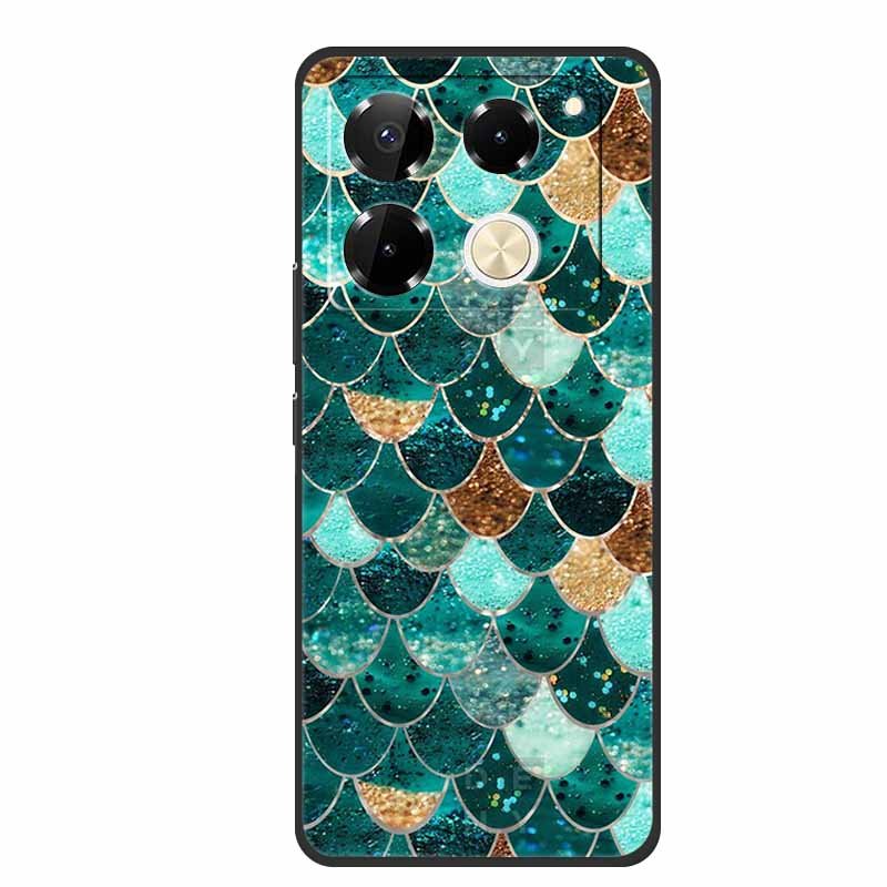 Чехол для Infinix Note 40 Pro 5G, мягкий силиконовый чехол из ТПУ, чехлы для телефона для Infinix Note 40 40pro 4G, Цветочки, Милый Coque Fundas