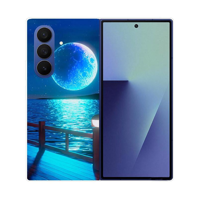 Прозрачный складной чехол для телефона Samsung Galaxy Z Fold 6 7 Прозрачная ударопрочная жесткая крышка из ПК для Samsung Z Fold7 Fold6 Чехол Capa