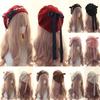 Warm Girl Lace Bow Hat Sweet Painter Hat Y2k Beanie Cap  Female