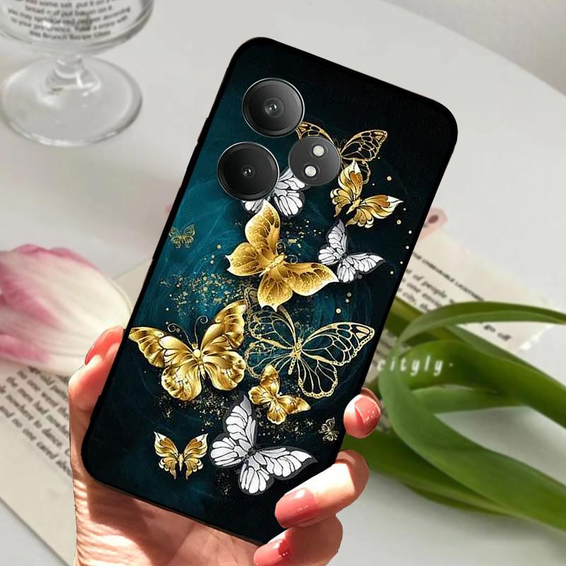 Для Realme GT 6 GT6 Чехол Ударопрочный Мягкий ТПУ Силиконовый Чехол для Телефона Для Realme GT 6T Capa Realme GT6 GT6T Мультяшный Матовый Бампер