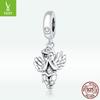 Yinziyun Little Angel Sterling Silver Pendant - Platinum Plated DIY Charm SCC1686