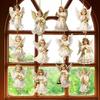 12pcs Colorful Design Christmas Tree Decor Wooden Xmas Decor Angel Doll Pendant  Window Display