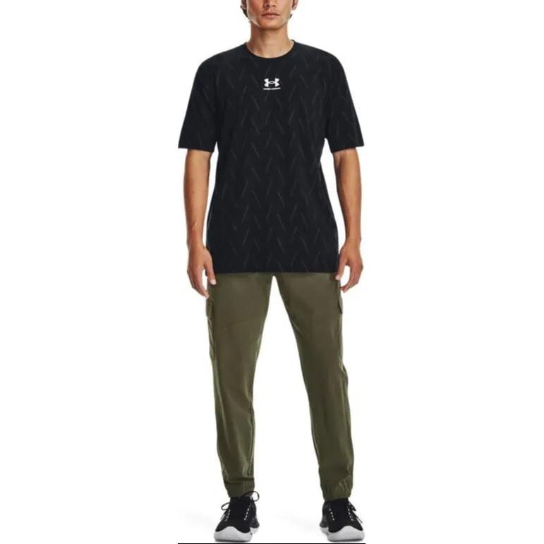 Under Armour Knitted Sweatpants Men's Green Moderate Cuffed Pants (Unisex) Knitted Sweatpants 1380358 390