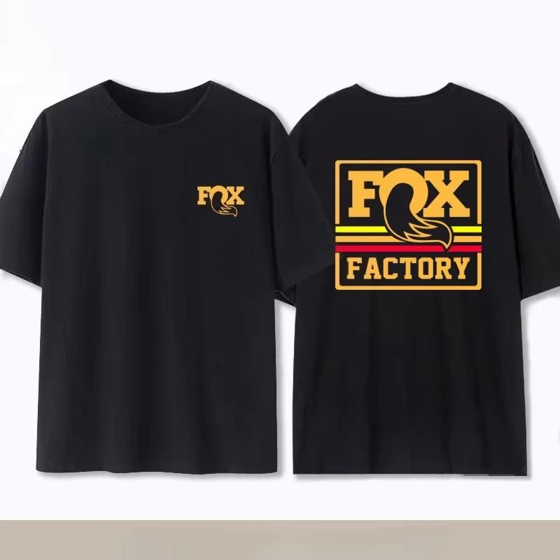 Летняя памятная футболка для кросс-кантри горного велосипеда Fox Racing Высококачественная модная мужская женская футболка с коротким рукавом и круглым вырезом