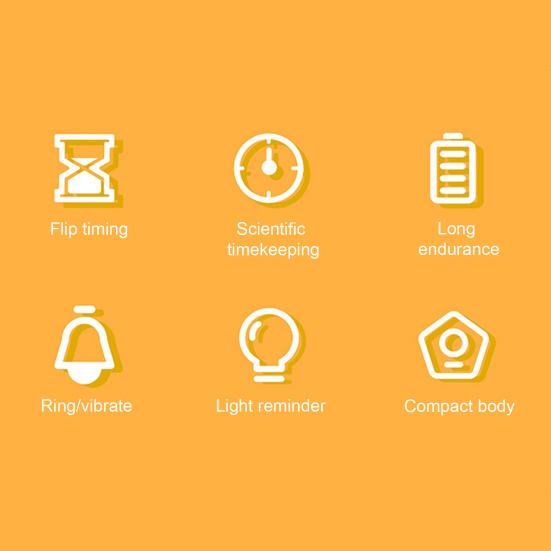 Перезаряжаемый мини-таймер Time Ball, простой в использовании с двойным режимом будильника, таймер Pomodoro, принадлежности для приготовления пищи