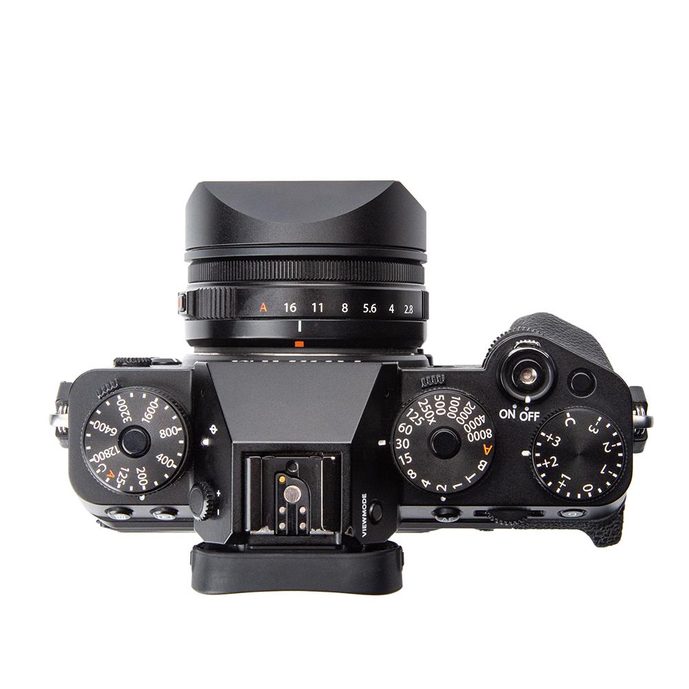 XE5 XF 27f2.8II Lens Hood with 39mm Adapter Ring for Fujifilm Fuji XF27mmF2.8 II XF23mmF2.8 R WR Metal Lens Shade Accessories