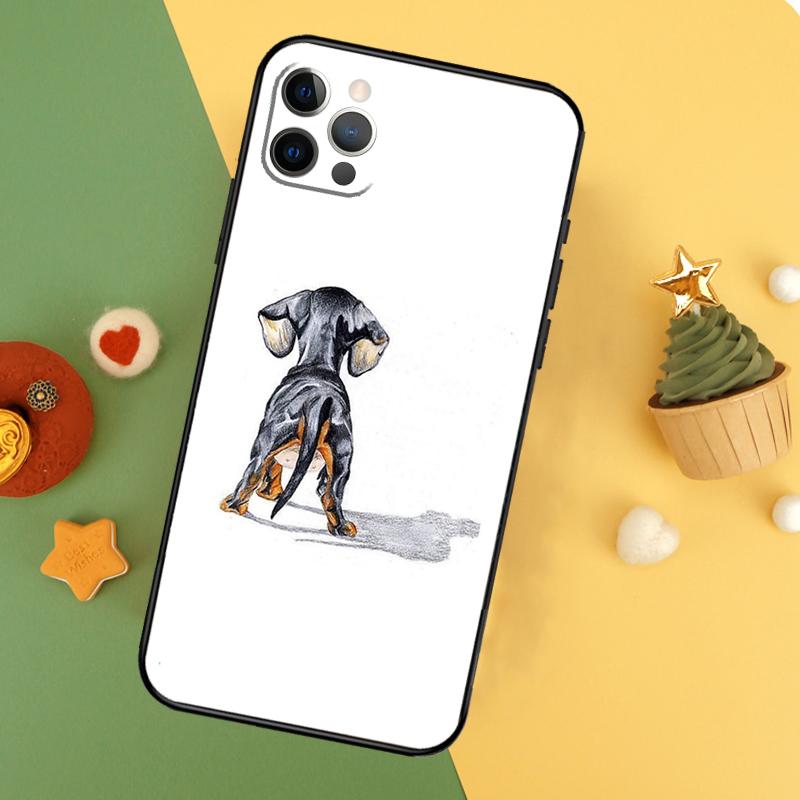 Чехол для телефона такса Дакель для iPhone 17 Pro Max 17Air 16E 15 14 13 12 11 16 Pro Max Mini Ударопрочный чехол