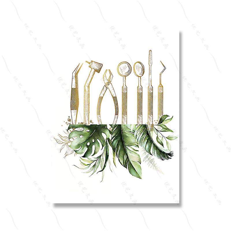 Анатомия зубов Скелет стоматологические инструменты настенная живопись на холсте плакаты на скандинавскую тему с принтом картина для медицинской клиники для комнаты домашний декор