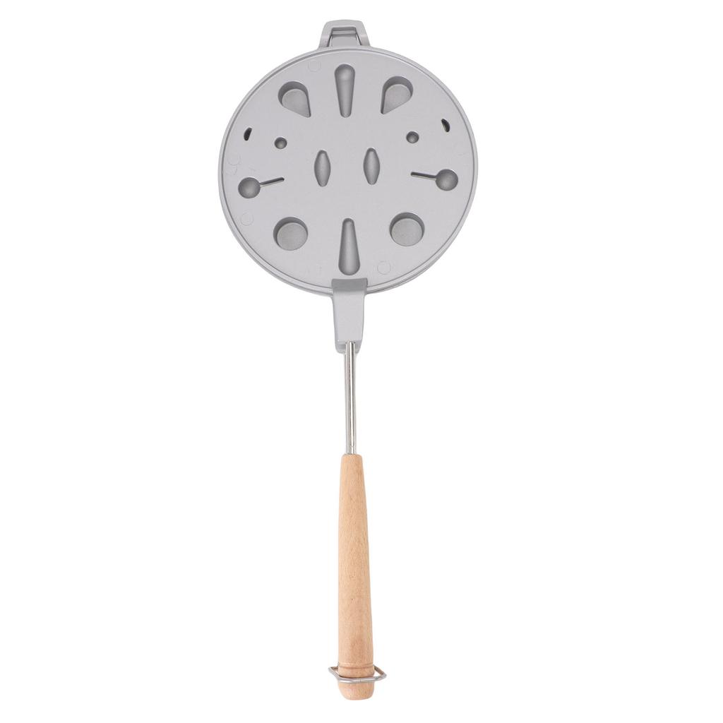 Walnut Cookie Mold Maker 12 Holes Aluminum Alloy Wood Nonstick Flower Shape Oreshki Baking Mold for Kitchen Gas Stove