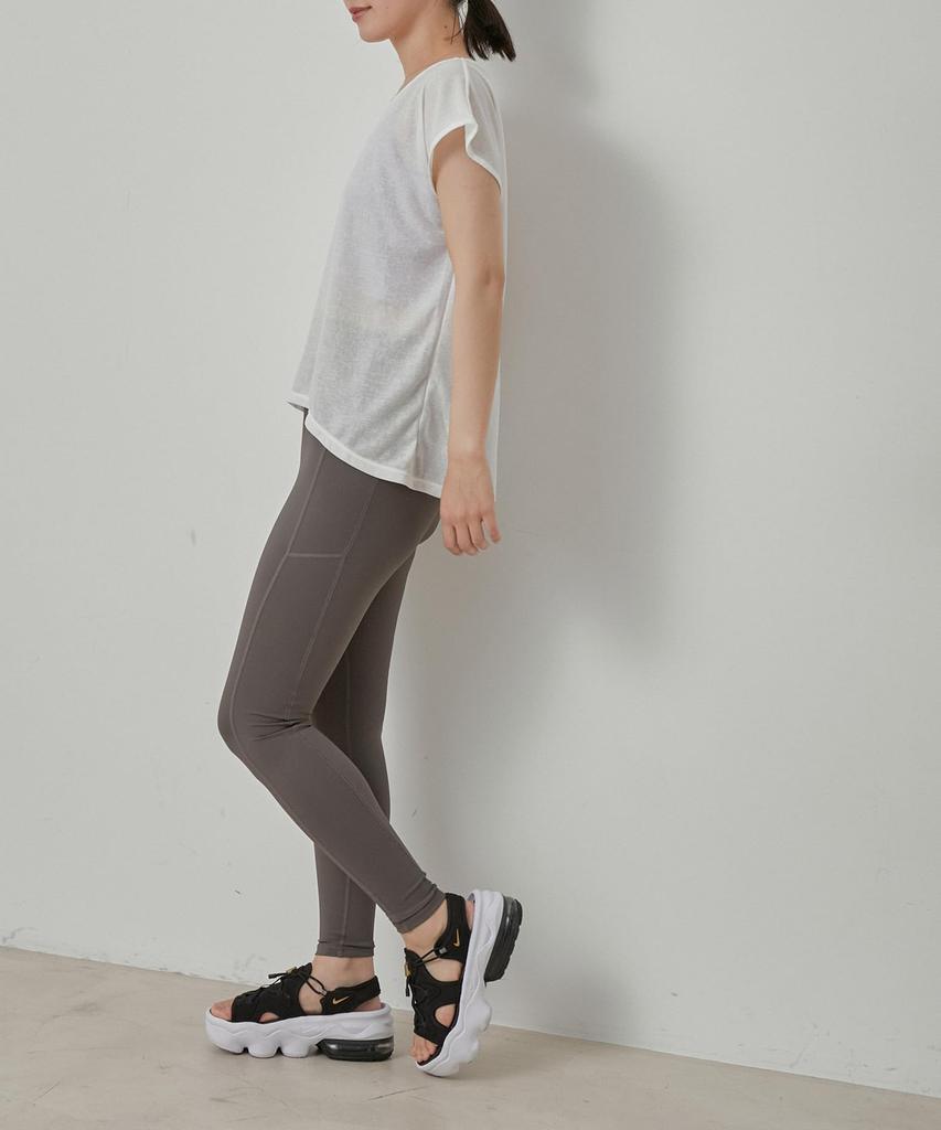 Nergy Bra Top Dry Sheer Layered Bra White Main T-shirt & [Amphibious & Touch] Set T-shirt & Top, Women's, (10)