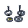 Bakelite Round Handwheel Handle with Inner Wave Pattern, Set Screw, 63mm Rotation, 8mm Shaft, Machine Tool Accessory.