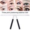 Yousheng Stainless Steel Eyebrow Positioning Ruler Eyebrow Golden Ratio Caliper 3-Point Positioning Ruler Microblading Brow Guide Measuring Tool