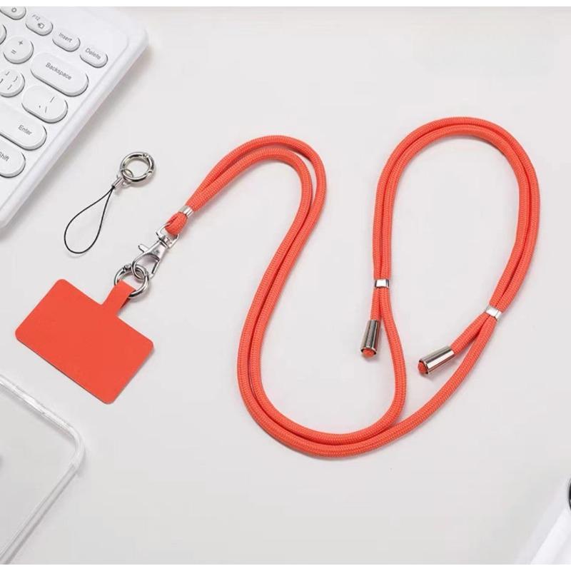 Регулируемый ремешок для телефона, ремешок через плечо для мобильного телефона, съемное ожерелье, подвесной широкий веревочный патч-корд, нейлоновые ремни для телефона