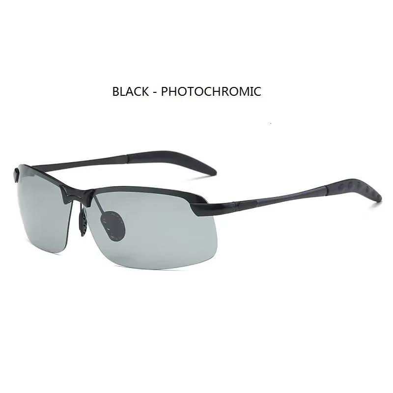 Men Photochromic Polarized Sunglasses Driving Fishing Chameleon Glasses Change Color Sun Glasses Day Night Vision UV400 Eyewear