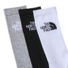 The North Face Носки мужские Multi Sport Cush Crew разных размеров, набор из 3 пар, с логотипом, черные, 3OW, средние, NF0A882H, черно-ассорти (NF0A882H).