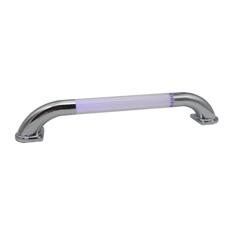 13/18 Inch Zinc Alloy Industrial Pipe Wall Handrail Luminous Door Pull Handle,Staircase Steps Handrail, Grab Bar for RVs