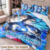 Custom Name Text 3Pcs Bedding Set Dragon Ball Duvet Cover And Two Pillowcases
