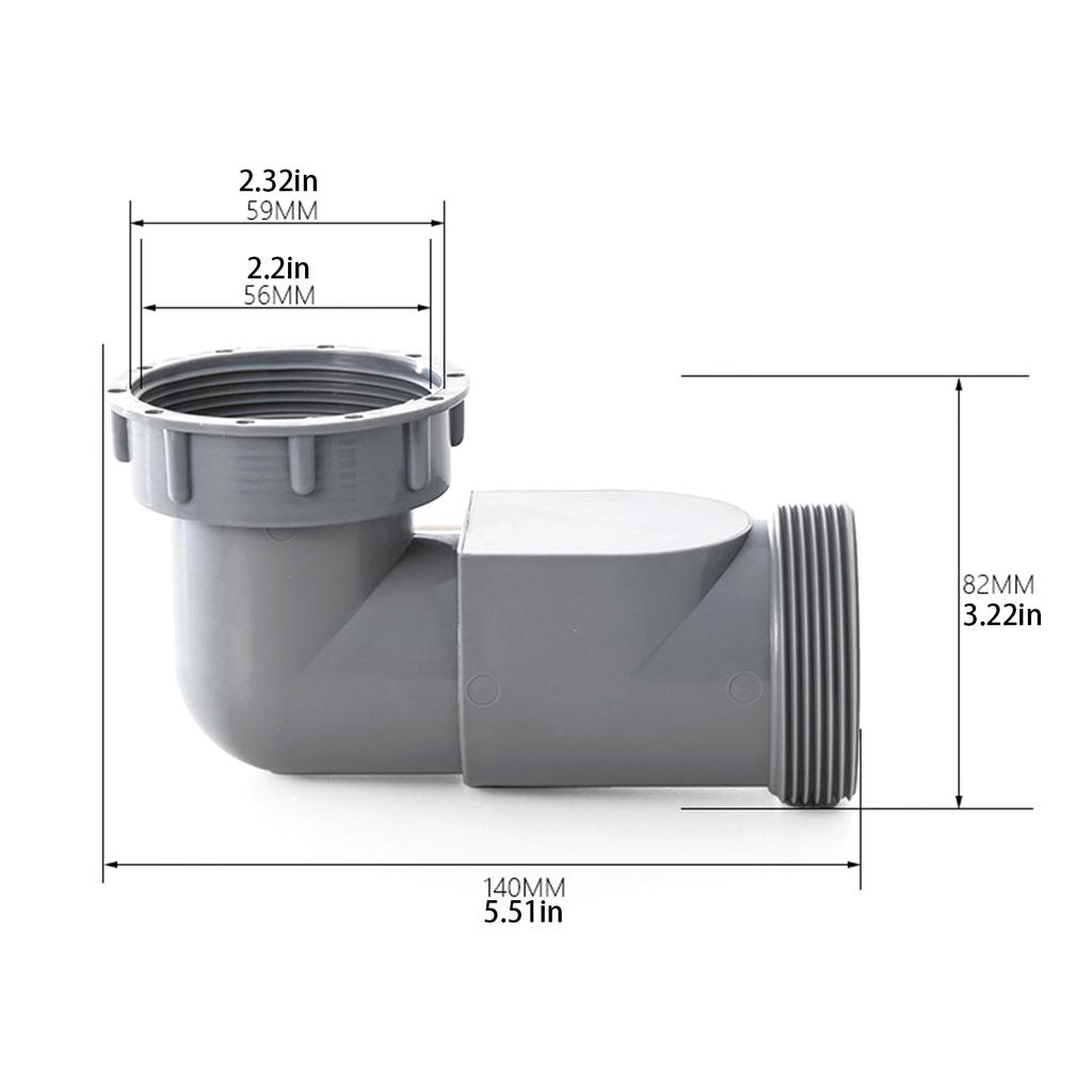 Эффективный отвод канализации кухонной мойки Практичный отвод канализации кухонной мойки Простая установка Колено для плавного слива