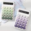 Retro Mechanical Calculator 10-Digit LED Display Calculator with Tilt Screen Tactile Keyboard Student Calculator for Office School