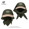 New Color Matching Headscarf Strap Cap Personalized Women's Summer Trend Fashion Letter Embroidery Sunscreen Hat