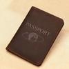 Genuine Leather Passport Cover Men Document Holders for Travel Fit for Russia Passport Pouch Cover of Passport