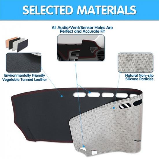 Красная линия для Lexus IS250 IS350 Кожаный Нескользящий Коврик на Панель Приборов Дашмат