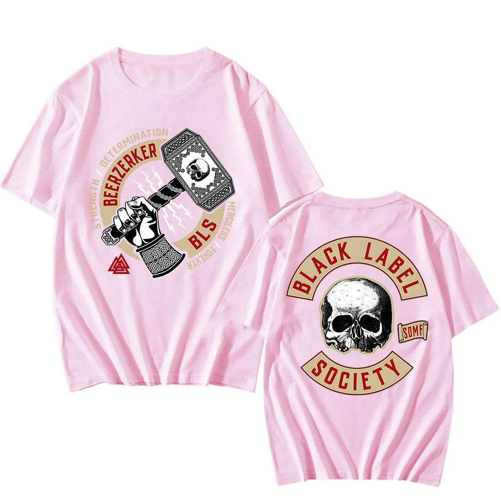 Black Label Society Beerzerker Футболка Хлопковая С Коротким Рукавом Свободная Футболка Унисекс Одежда Тяжелый Ментальный Хип-Хоп Футболки