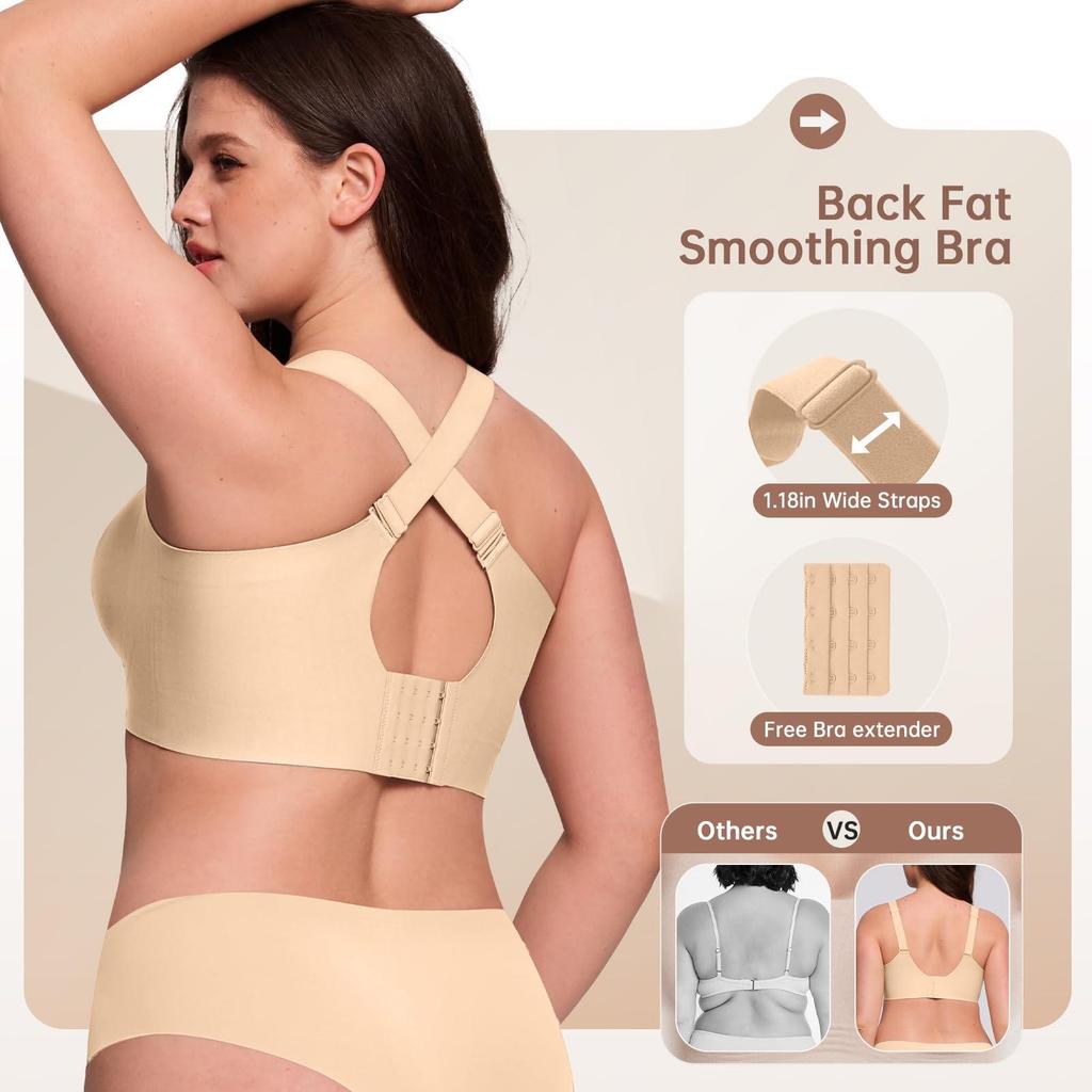 Мягкая поддержка Бесшовный Бюстгальтер-Желе Больших Размеров - Удобный, Без Косточек, С Поддержкой для Большой Груди