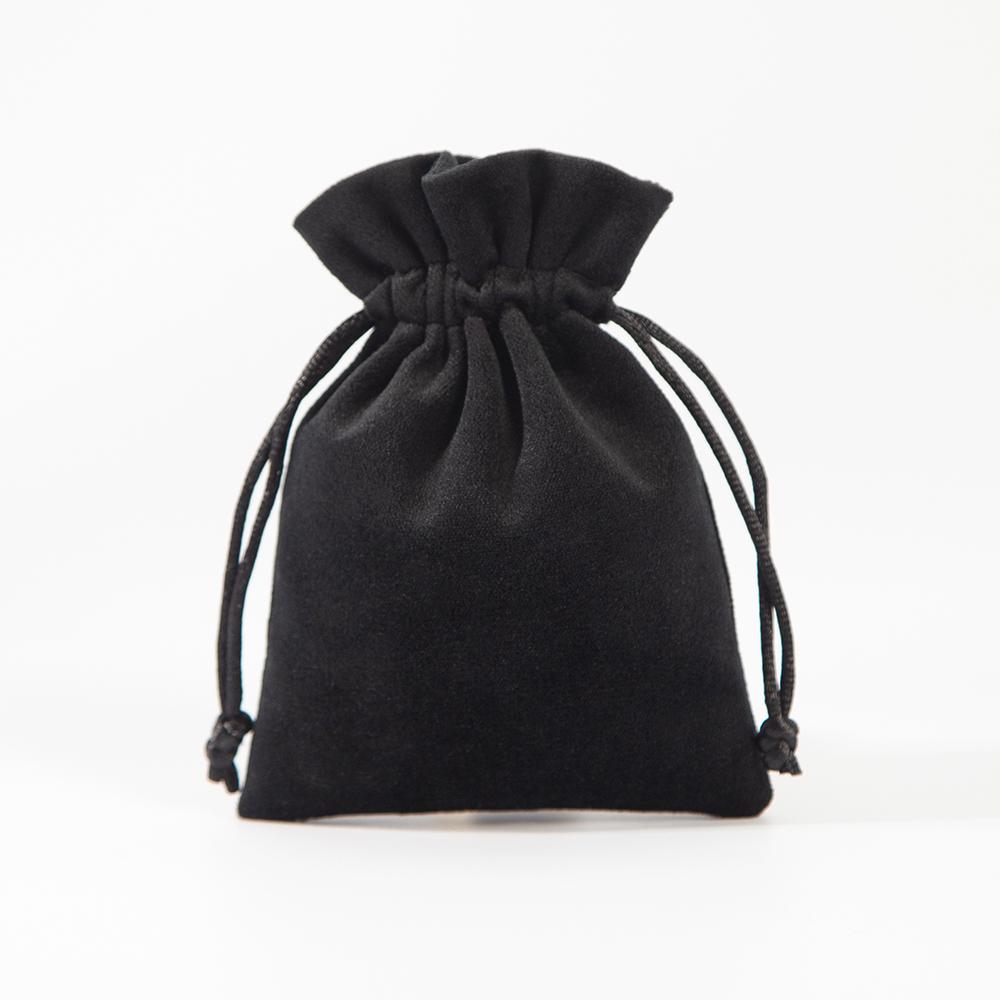 5 шт./лот темно-зеленая замшевая сумка для ювелирных изделий мягкая бархатная грибная упаковка открытого типа с завязками для хранения колец сережек органайзер