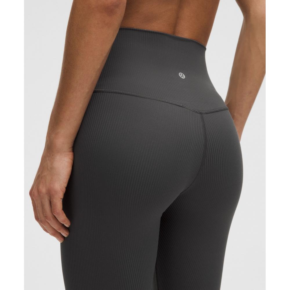 Lululemon Align High Rise Ribbed Crop 23 Графитовый серый