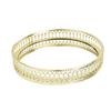 Nordic Style Mirror Tray Vertical Grain Texture Dressing Table Organizer Round Tray  Makeup Storage