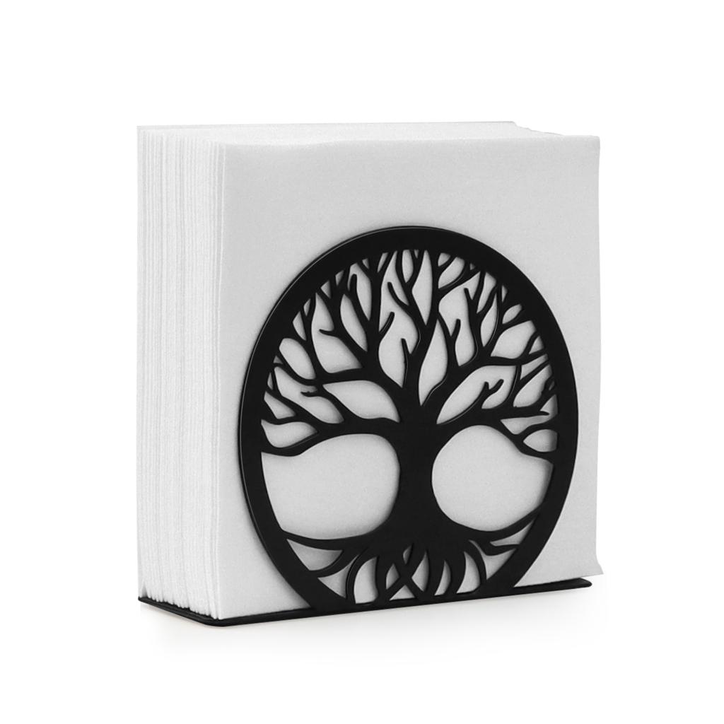 Салфетница современная черная Салфетница для стола Салфетница из нержавеющей стали оптом для кухни Кофейни Столовой