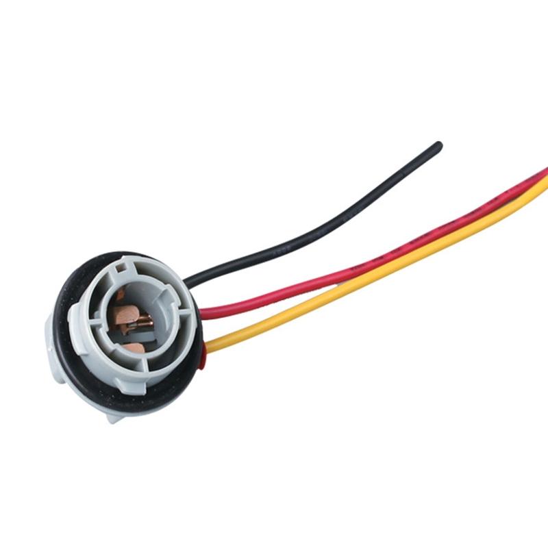 2 шт. 1157 цоколь лампы BAY15D держатель лампы базовый разъем провод автомобильный стоп-сигнал лампа вилка держатель стоп-сигнала