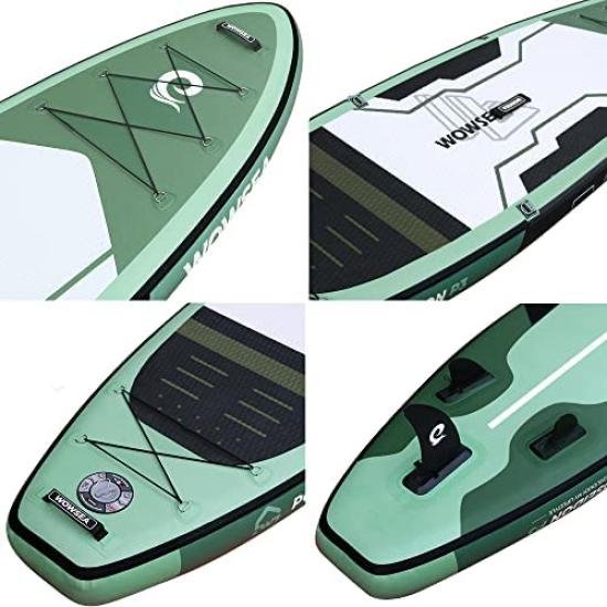 Надувное весло WOWSEA Poseidon P3, прочное и устойчивое туристическое весло для отдыха на SUP-доске, идеально подходящее для обучения и отдыха на воде, доска,