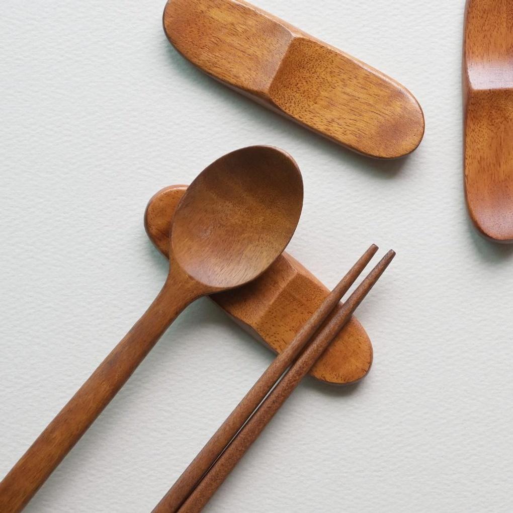 Ромвуд Палисандр Деревянная подставка для ложки Круглая