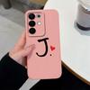 Простой Чехол для Телефона с Узором из Букв Для Oppo Realme C85 Pro C75 C75x C73 C71 C67 C65 C63 C61 C55 C53 C51 C35 Квадратный Матовый Силиконовый Противоскользящий Чехол