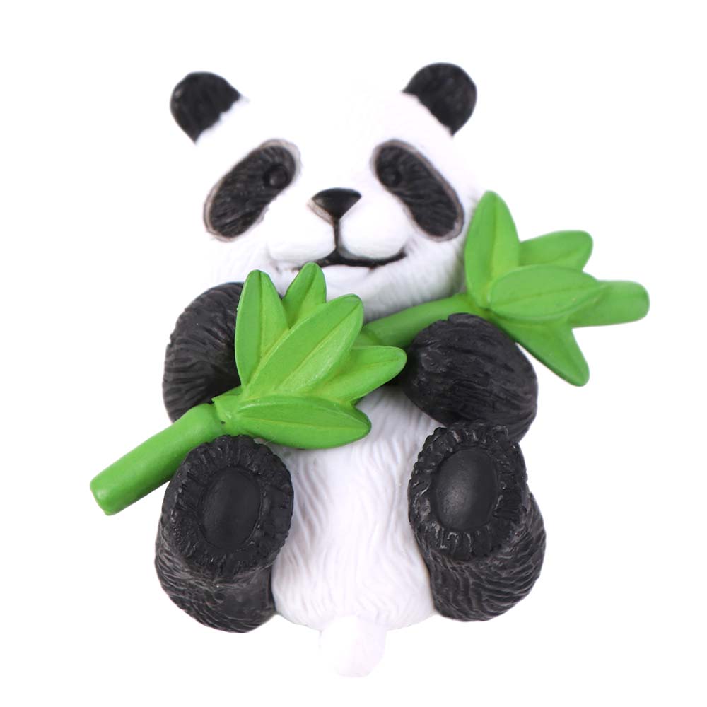 8pcs Cartoon Miniature Panda Figurines Resin Animal Statues Micro Landscapes Panda Ornament  Desktop