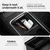 Spigen Центральная консоль Органайзер Лоток для Tesla Модель Аксессуары для интерьера Флокированный подлокотник Скрытый ящик для хранения мелочей Коробка для хранения монет и солнцезащитных очков