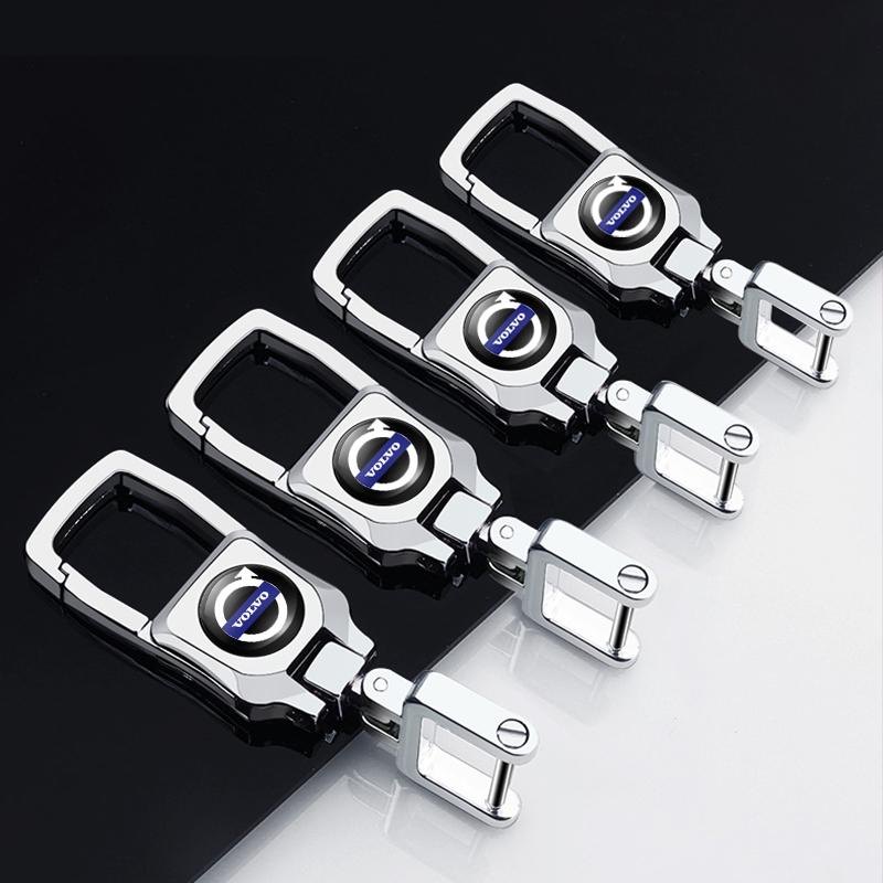 3D Metal Car Logo Key Chain Keyring Auto Interiors Accessorie For Volvo Rdesign V60 V40 XC90 S60 C30 XC60 V50 V70 S90 T6