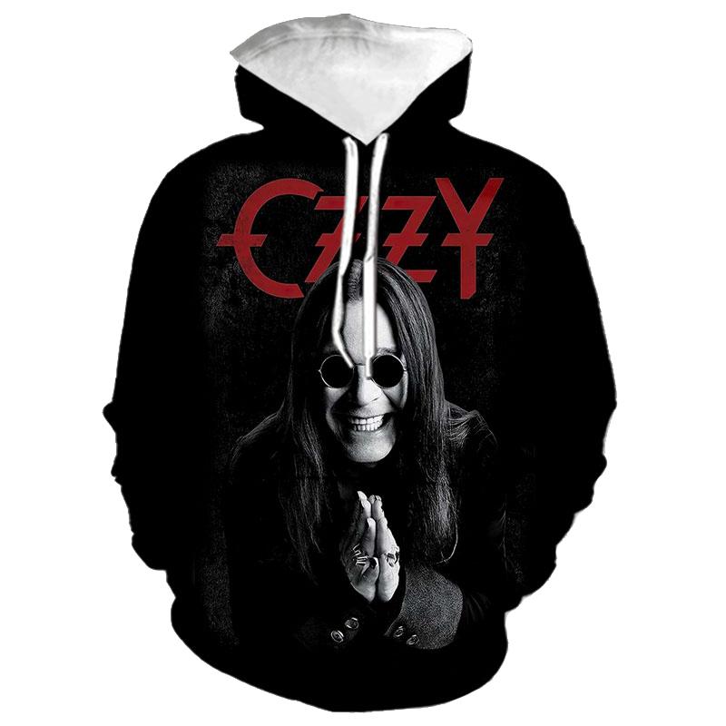 Новые Худи Ozzy Osbourne 3D Печать Мужские Женские Оверсайз Толстовки с Капюшоном Харадзюку Пуловер Повседневные Топы Спортивные Костюмы Мужская Одежда