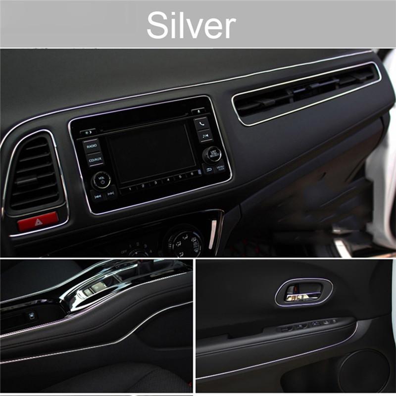 5M Car Style Interior Trim With Decorative Molding Fascia Dashboard Door Edge Universal Car Parts