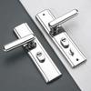 Противоугонный дверной замок, Универсальный бытовой комплект замка для входной двери, Утолщенная многофункциональная противоугонная дверная ручка из нержавеющей стали
