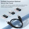Кабель USB C на USB Type C 60 Вт 4 в 1 Набор шнуров для передачи данных Коробка для iPhone Xiaomi POCO Кабель Micro USB Type C OTG-комплект с держателем для телефона