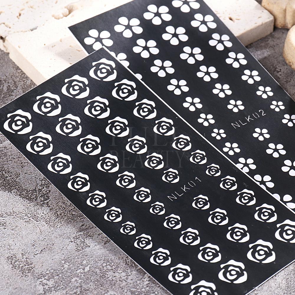 1 шт. дизайн ногтей сердце цветок бабочка выдалбливают трафаретные наклейки для ногтей распылением шаблоны для рисования переводная бумага ползунки ZPG