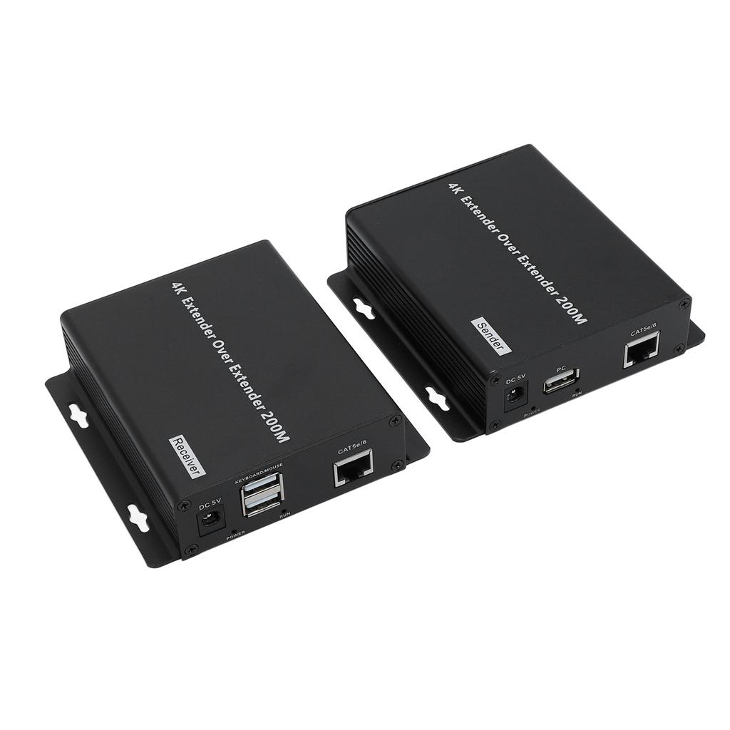 4K HD Extender Plug and Play 3840 X 2160 30 Гц KVM HD Ethernet Extender для мониторинга