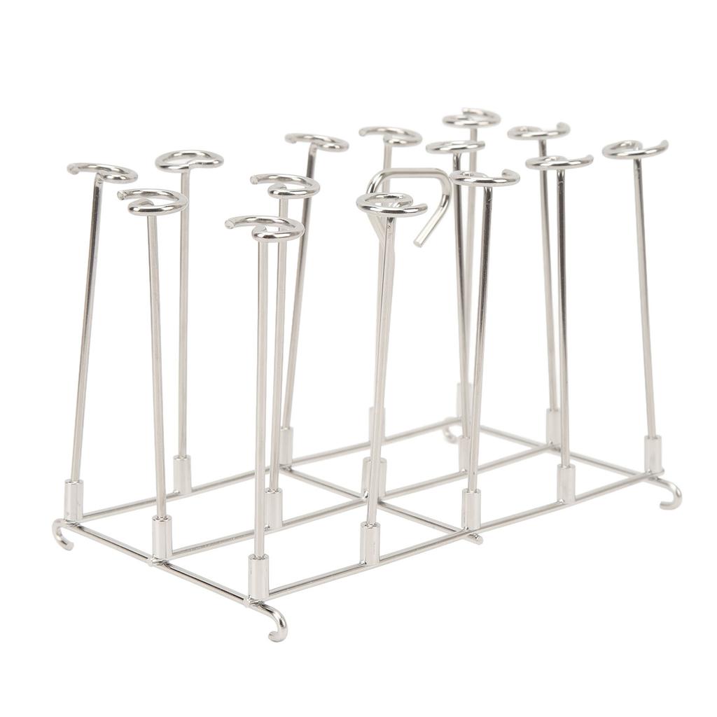 Skewer Stand Fryer Grill Rack Set Stainless Steel Vertical BBQ Grill Rack Round Rotating Fryer