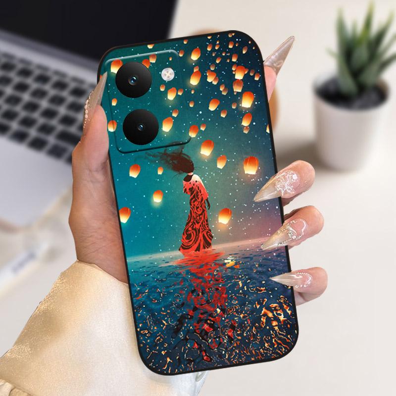 Чехол для Realme P3 Ultra RMX5030 Стильная Раскраска Мягкий Силиконовый Чехол для Телефона из ТПУ Для Realme P3 Ultra 5G Чехлы Оболочка P3Ultra